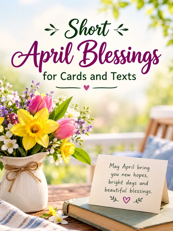 Short April Blessings for Cards and Texts