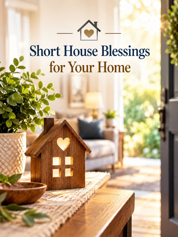 Short House Blessings for Your Home