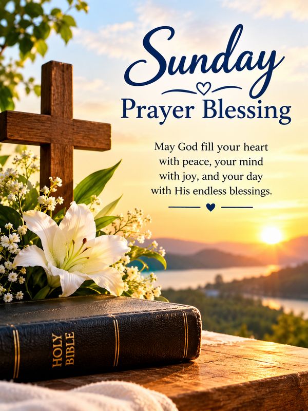 Short Sunday Prayer Blessing Messages